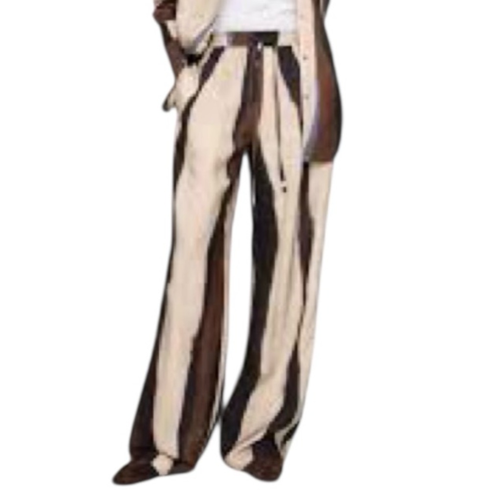 NWOT Banana Republic Tencel ™ Pull-On Pant in Neutral Print - Size L